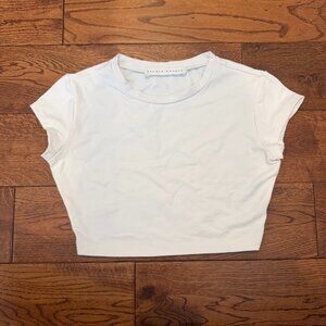 susana monaco white crop top